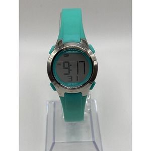 Armitron Pro Sport Ladies Green Silicone Digital Watch W/R 165ft New Batt